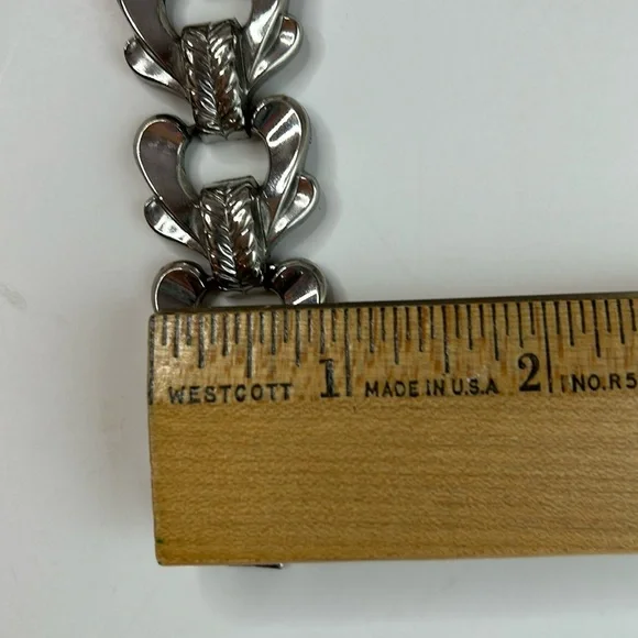 Vintage Silver tone Chain Link Bracelet - Picture 10 of 10